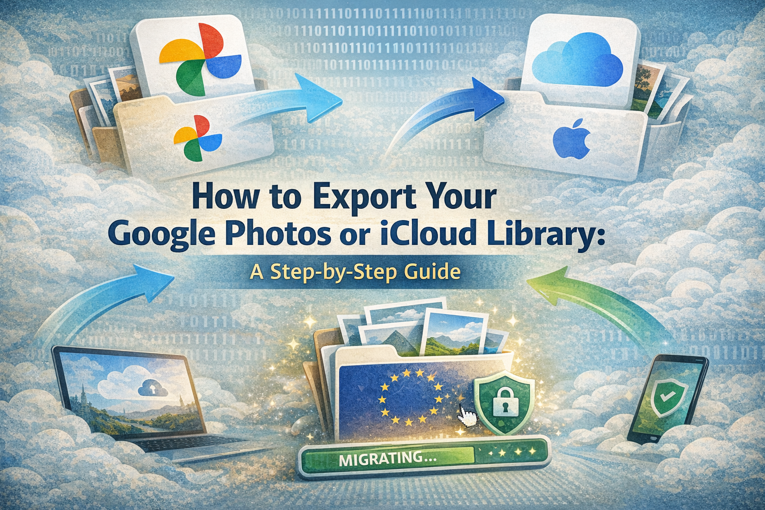 Sådan eksporterer du dit Google Fotos eller iCloud-bibliotek: trin-for-trin-guide