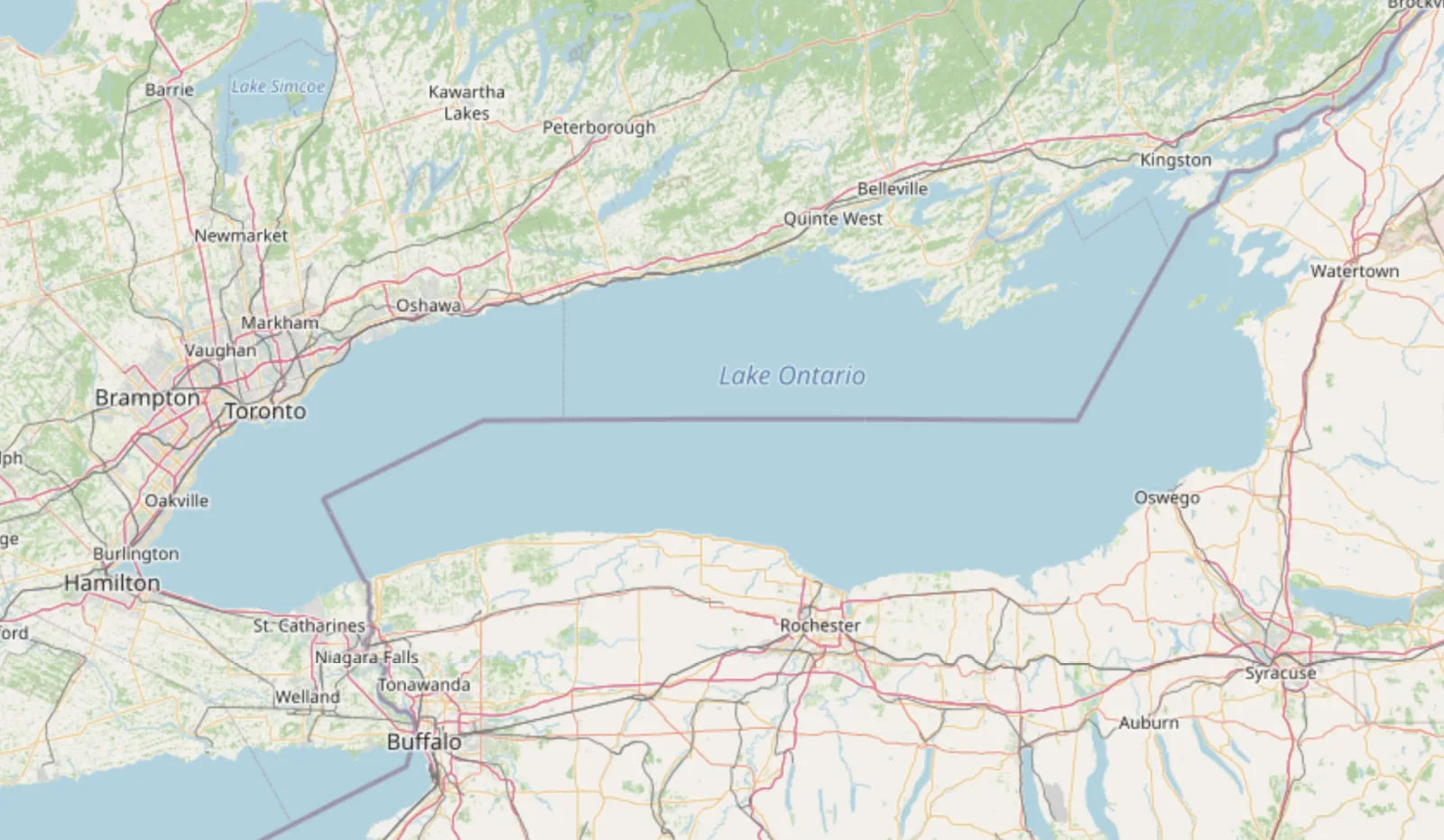 Google und Apple nennen den Ontariosee jetzt "Lake America"
