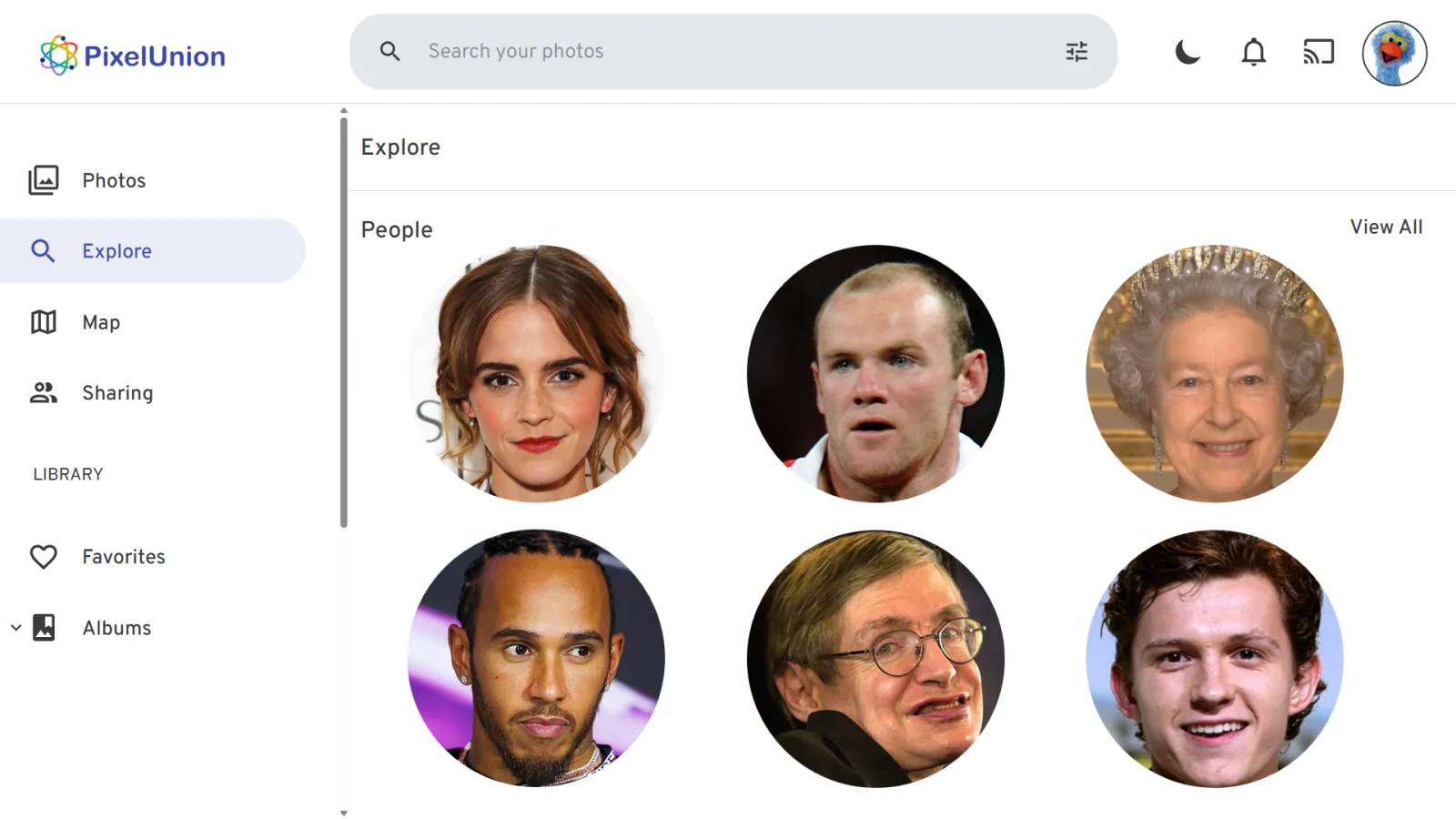 First-class facial recognition